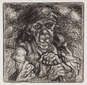 Alte Bäuerin von Stanisław Osostowicz