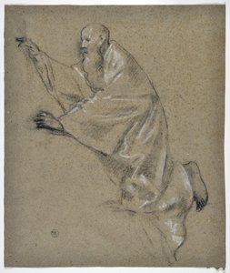 Studie eines knienden Mannes mit Draperie