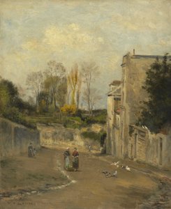 Montmartre, die rue Cortot, um 1872-76