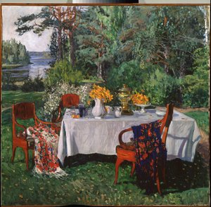 Vor der Terrasse von Stanislav Joulianovitch Joukovski
