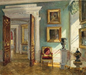 Innenraum der Gemäldegalerie, Pawlowsk