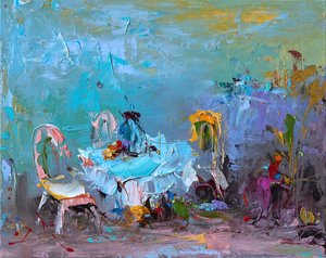 Buntes Café-Impression