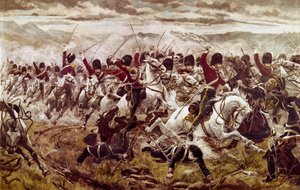 Der Angriff von Scarletts 300 oder der schwere Brigade bei Balaclava, 25. Oktober 1854, ca. 1890