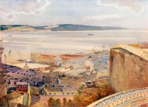 Lissabon vom Castello von St. George von Stanley Inchbold