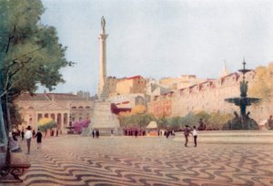 Praca de Dom Pedro (Rollende Bewegungsplatz) von Stanley Inchbold