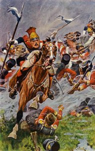 Albuera, Angriff der polnischen Lanzenreiter auf die Briten
