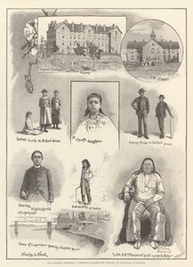 Das Haskell-Institut, ein Ausbildungscollege für Indianer, in Lawrence, Kansas