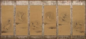 Wildgänse, Momoyama- oder Edo-Zeit, 1568-1615 von Sôtatsu