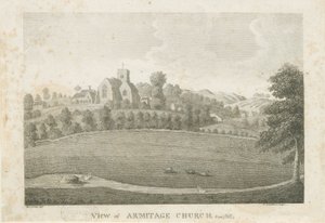 Armitage Kirche (Stich) von Stebbing Shaw