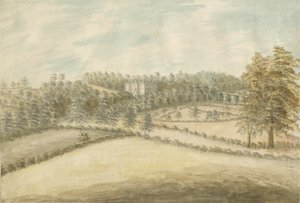 Beaudesert Halle und Park: Aquarell, 1762-1802 von Stebbing Shaw