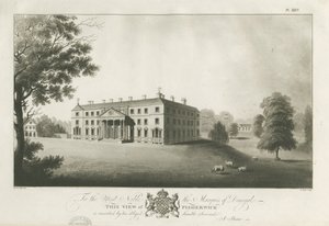 Fisherwick Hall (Aquatinta-Stich) von Stebbing Shaw