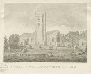 Handsworth Kirche (Stich) von Stebbing Shaw