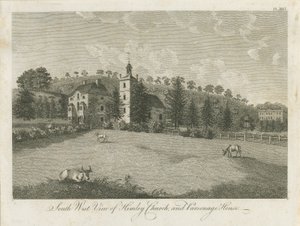 Himley Kirche und Pfarrhaus (Stich)