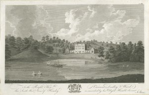Himley Hall: Radierung, undatiert [1762-1798]