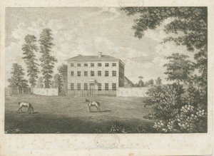 Little Onn Hall: Liniengravur, undatiert [1762-1802] von Stebbing Shaw