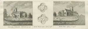 Mavesyn Ridware Church: Gravur, 1781 von Stebbing Shaw
