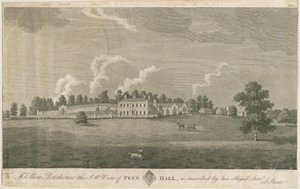 Penn Hall: Gravur, nd [spätes 18. Jh.] von Stebbing Shaw