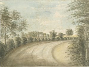 Statfold Hall: Aquarell, nd [1762-1802] von Stebbing Shaw