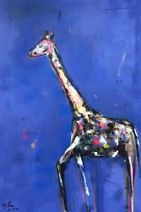 Bunte abstrakte Giraffe