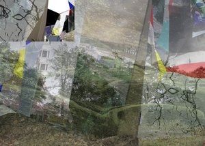 Surreale geschichtete Stadtlandschaft von Stefan Fransson