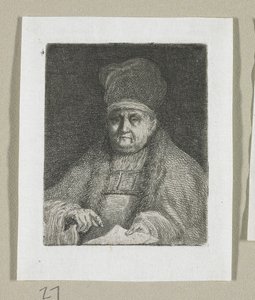 Halbporträt eines kirchlichen Würdenträgers von Stefan Juliusz Norblin de la Gourdaine