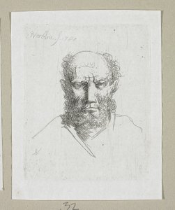 Kopf eines alten Mannes von Stefan Juliusz Norblin de la Gourdaine