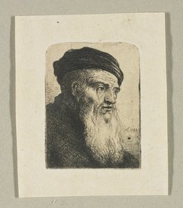 Kopf eines Mannes im Dreiviertelprofil von Stefan Juliusz Norblin de la Gourdaine
