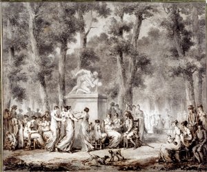 Ansicht der Tuilerien-Terrasse im Jahr 1807