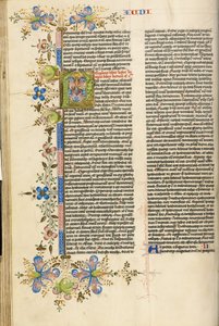 Dekorierte Initiale P von Stefan Lochner