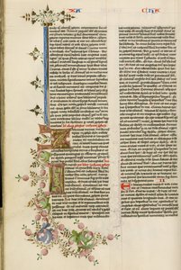 Dekorierter Initialbuchstabe Z; Dekorierter Initialbuchstabe I von Stefan Lochner