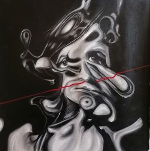 Dunkles surreales Porträt von Stefano Mazzolini
