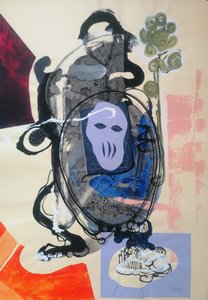 Rätselhafte Violette Maske von Stefano Mazzolini