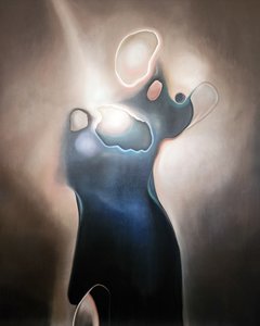 Ätherische blaue Figur von Stefano Mazzolini