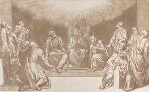 Herabkunft des Heiligen Geistes, 1760-90 von Stefano Mulinari