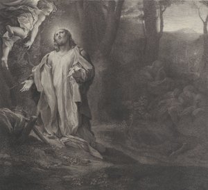 Christus am Ölberg, mit einem Engel oben links, 1783-1812