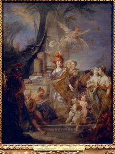 Die Kaiserin Katharina II. als Minerva im Kreis der Musen