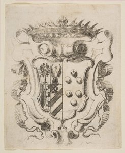 Wappen der Medici mit Della Rovere, 1637