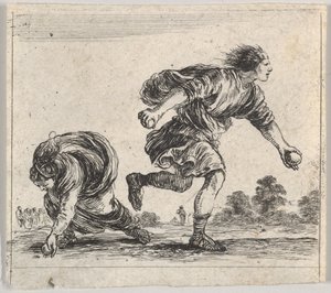 Atalanta und Hippomenes, aus Spiel der Mythologie, 1644