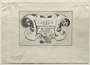 Caprices: Titelblatt von Stefano della Bella