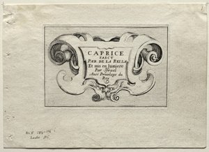 Caprices: Titelseite von Stefano della Bella
