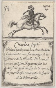 Charles Sept.-e Prince facile..., aus dem Spiel der Könige von Frankreich Jeu des Rois de Fr..., 1644 von Stefano della Bella
