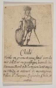 Chile, aus dem Spiel der Geographie Jeu de la Géographie, 1644