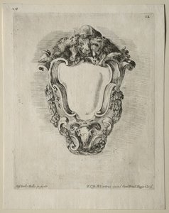 Sammlung verschiedener Kaprizen und neuer Entwürfe von Kartuschen und Ornamenten: Nr. 12