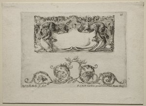 Sammlung verschiedener Capricen und neuer Entwürfe von Kartuschen und Ornamenten: Nr. 16