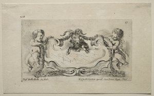 Sammlung verschiedener Kaprizen und neuer Entwürfe von Kartuschen und Ornamenten: Nr. 17