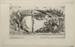 Sammlung verschiedener Capricen und neuer Entwürfe von Kartuschen und Ornamenten: Nr. 14