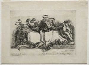 Sammlung verschiedener Capricen und neuer Entwürfe von Kartuschen und Ornamenten: Nr. 18