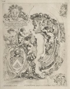 Sammlung verschiedener Capricen und neuer Entwürfe von Kartuschen und Ornamenten: Nr. 2 von Stefano della Bella