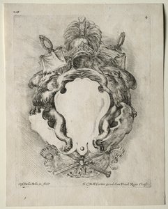 Sammlung verschiedener Capriccios und neuer Entwürfe von Kartuschen und Ornamenten: Nr. 4