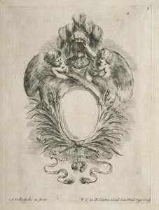 Sammlung verschiedener Launen und neuer Entwürfe von Kartuschen und Ornamenten: Nr. 5